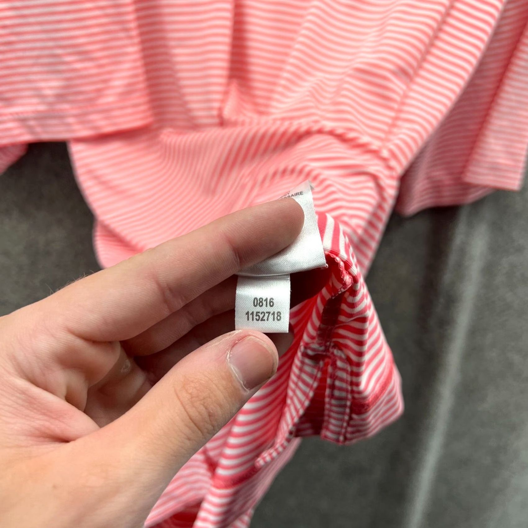 Footjoy Footjoy Polo Shirt Mens XL Pink White Stripes Preppy Stretch Golf Golfer Knit Shirt Size US XL / EU 56 / 4 - 7 Thumbnail