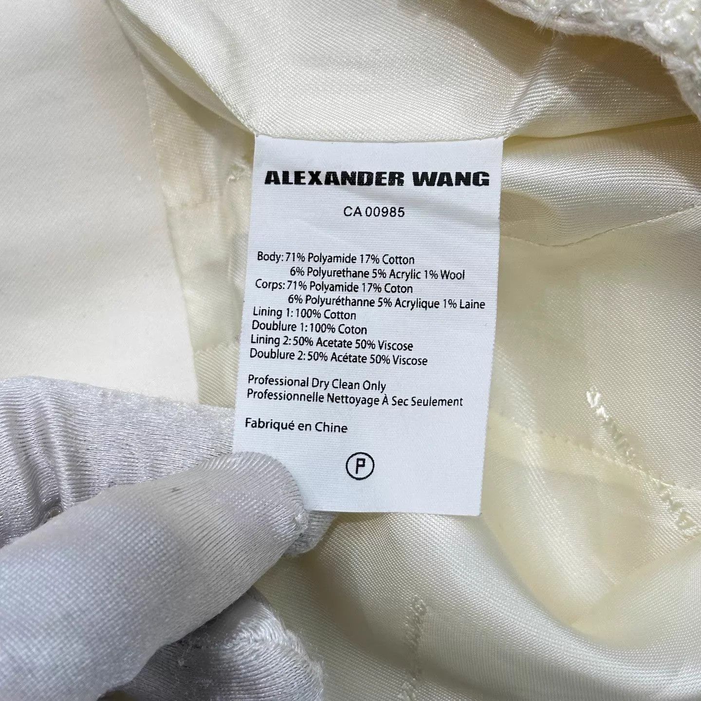 Alexander Wang Alexanderwang women's Runway Tweed Mini Skirt 0 (99 New) Size 25" / US 0 / IT 36 - 5 Thumbnail