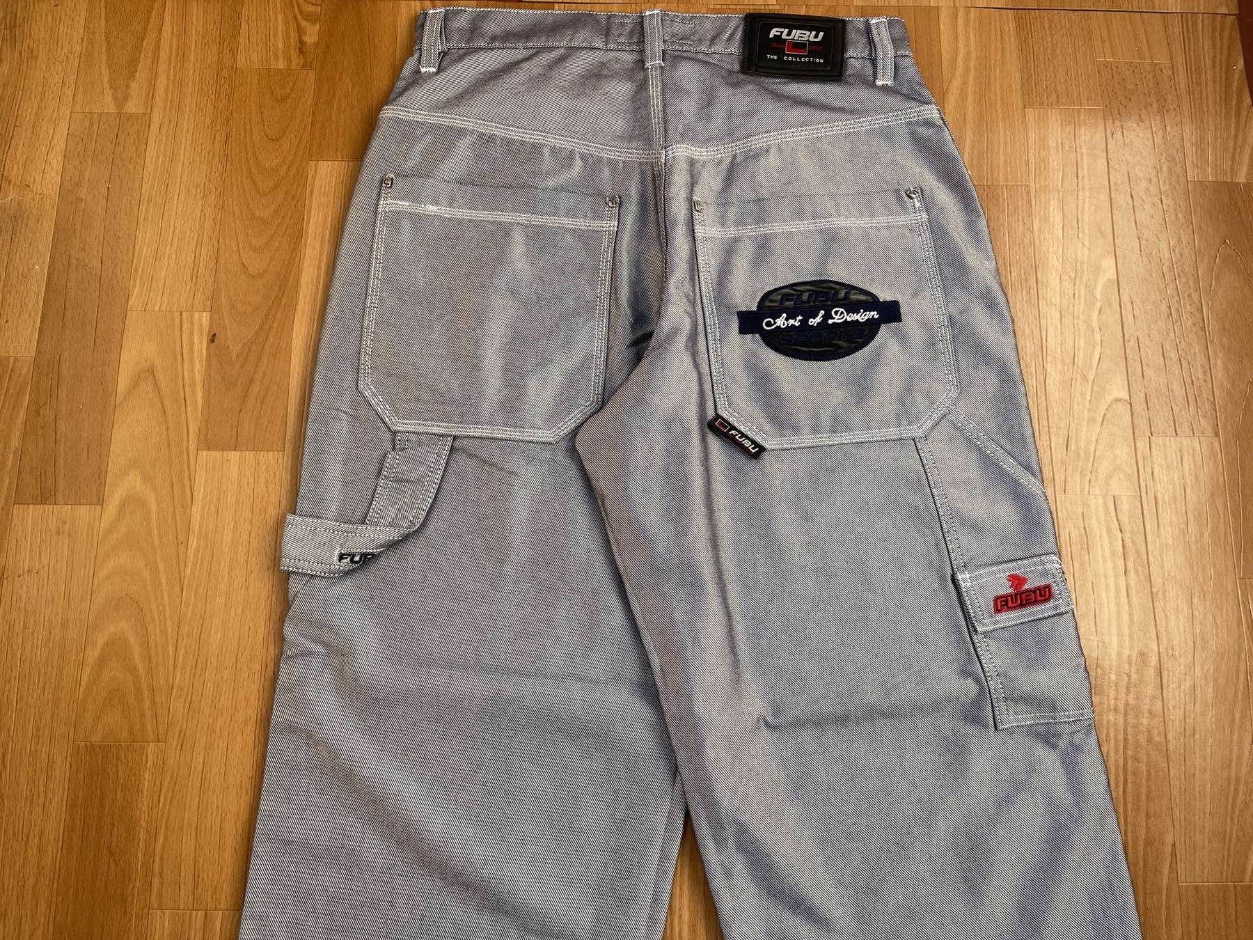 Fubu FUBU jeans shiny vintage baggy jeans silver metallic size 32 Size US 32 / EU 48 - 4 Thumbnail