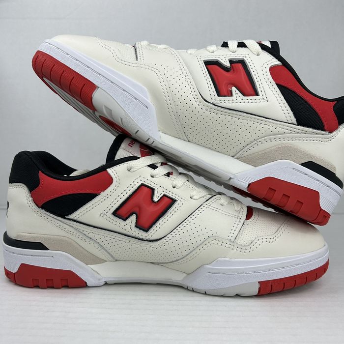 New Balance New Balance 550 White Red Size M9/W10.5 | Grailed