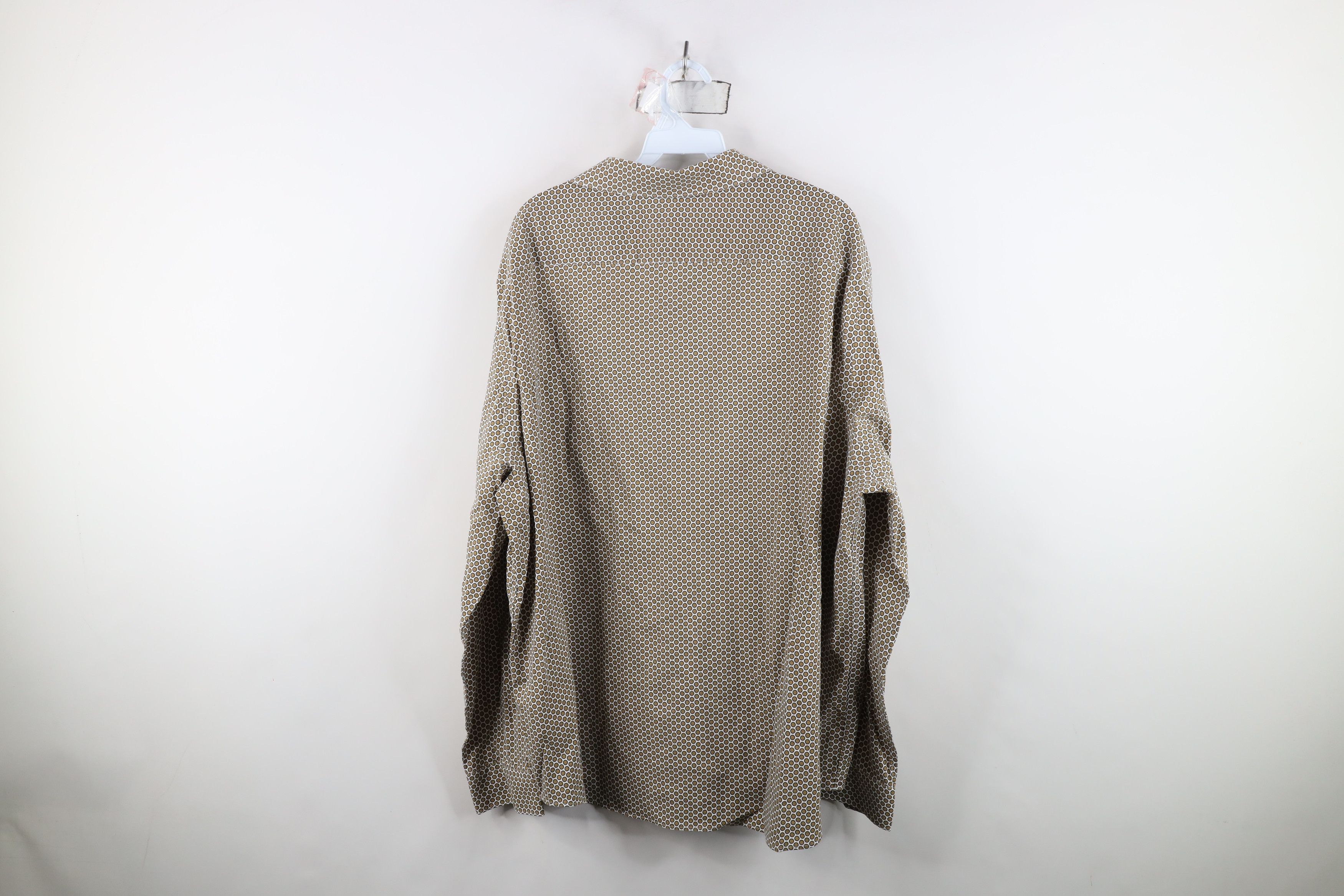 Express Express Stretch Polka Dot Collared Long Sleeve Button Shirt Size US XXL / EU 58 / 5 - 10 Thumbnail