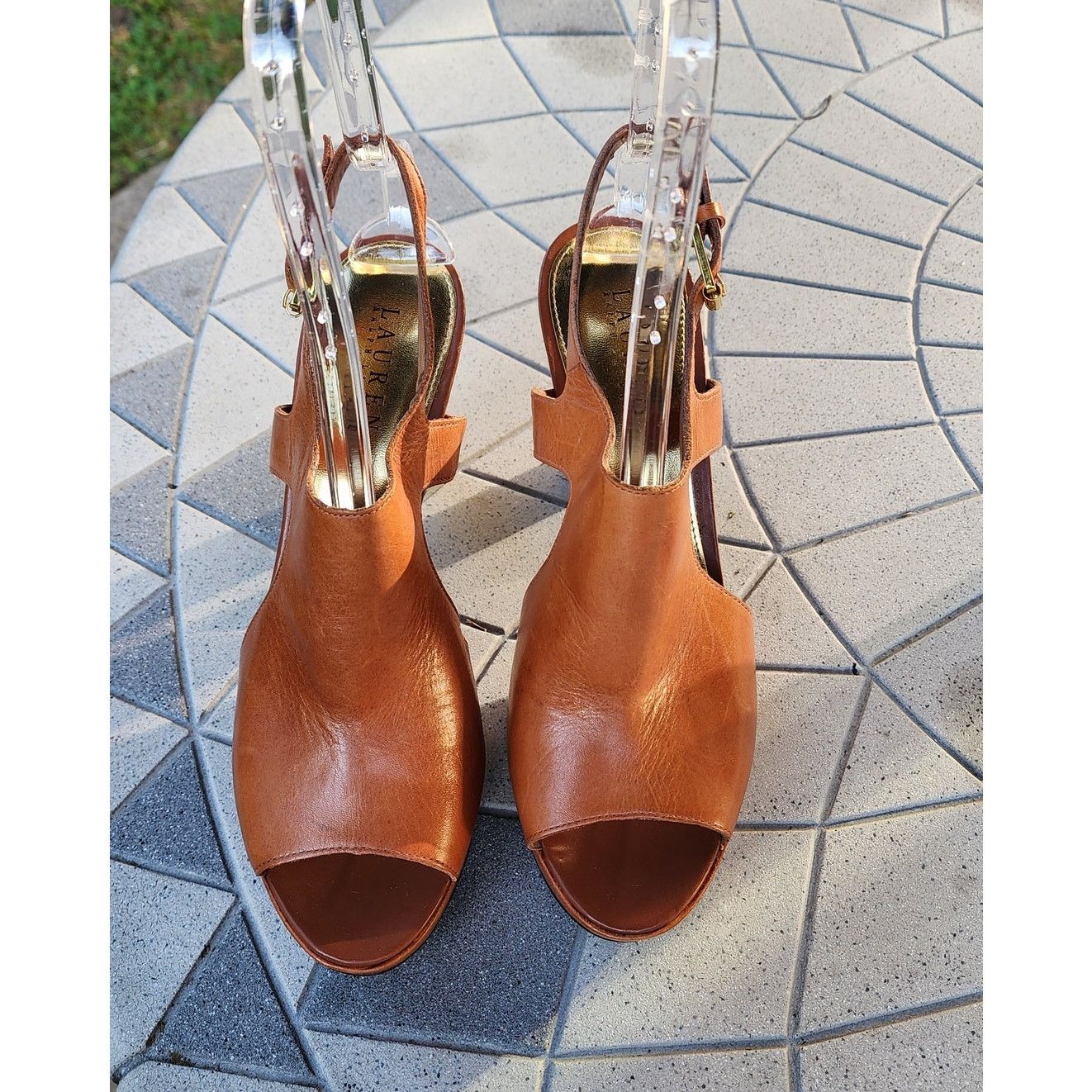 Lauren Ralph Lauren Lauren Ralph Lauren Synthia Leather Platform Sandals 10 Size US 10 / IT 40 - 6 Thumbnail