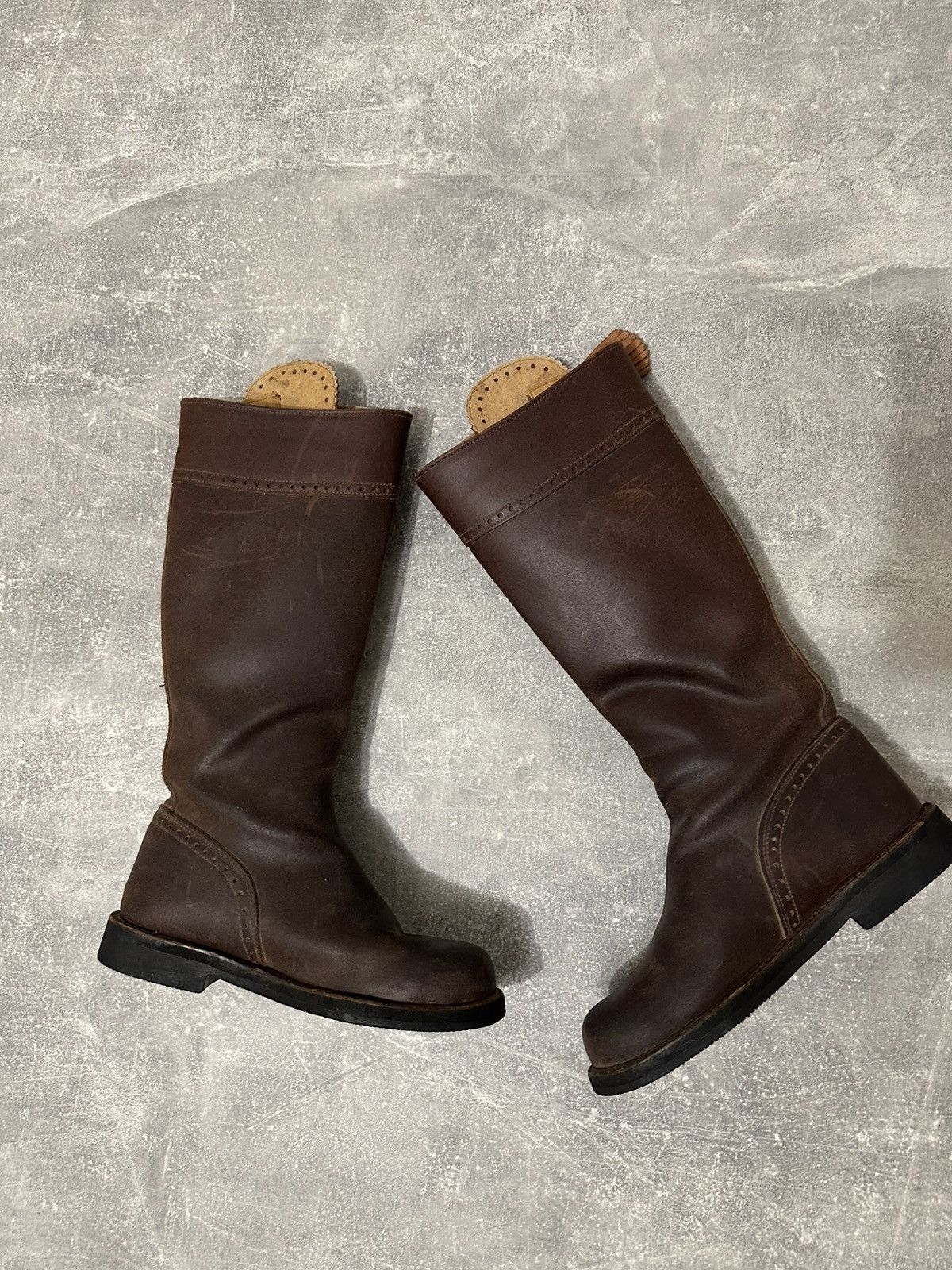 Vintage Vintage high boxer boots moto biker shoes core Size US 8 / IT 38 - 7 Thumbnail