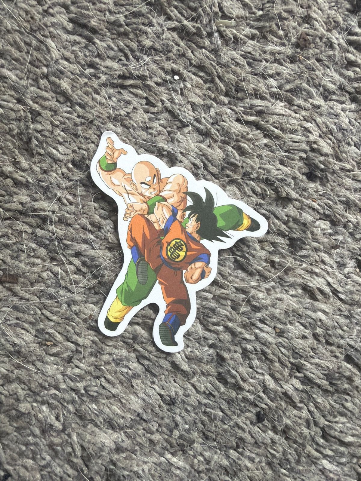 Cartoon Network Dragon Ball Son Goku And Tien Shinhan Fight Sticker Size ONE SIZE - 1 Thumbnail