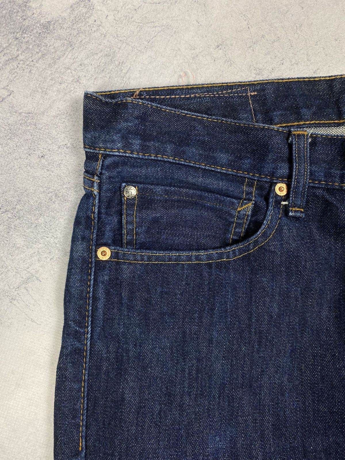 Polo Ralph Lauren Polo Ralph Lauren Denim Supply Dark Blue Jeans USA Flag Size US 32 / EU 48 - 9 Thumbnail