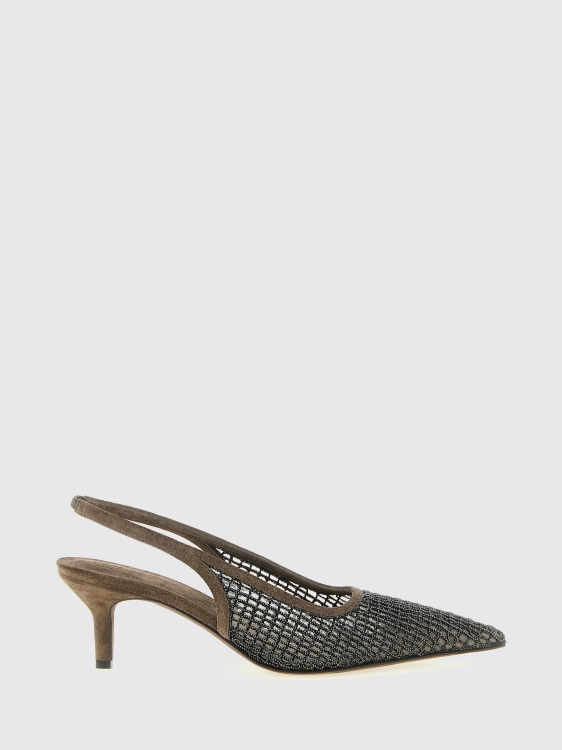 Brunello Cucinelli Brunello Cucinelli Pump Woman Brown Size US 9 / IT 39 - 1 Thumbnail