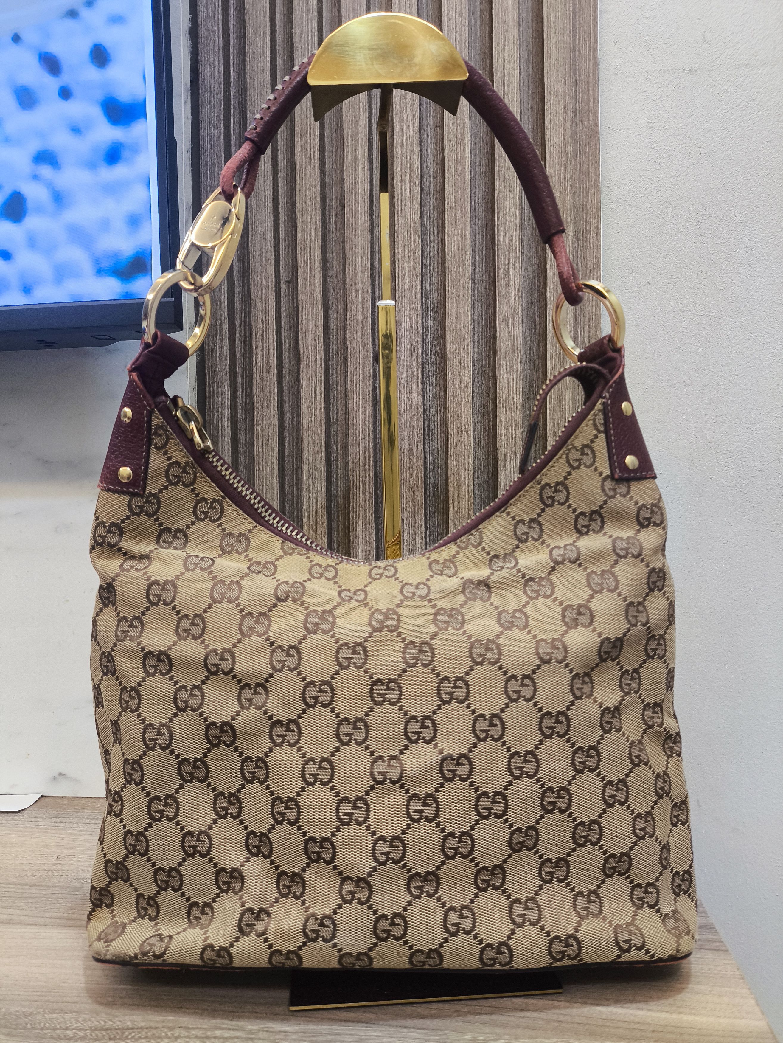 Gucci Gucci GG Canvas Handtasche Red Leinwand Shoulder Bag Size ONE SIZE - 2 Thumbnail