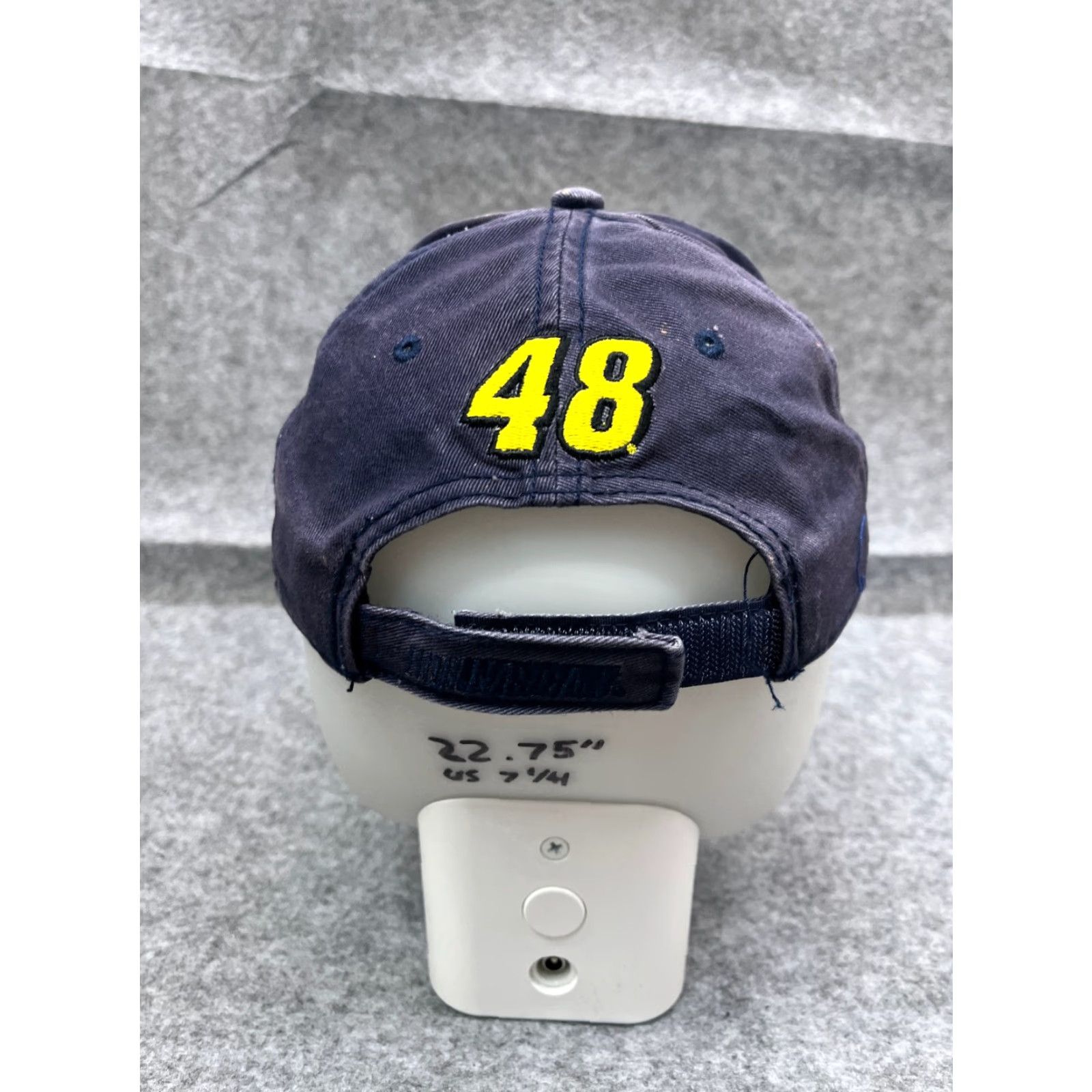 Chase Authentics Team Lowes Racing Team Hat Cap Strap Back Adult One Size Blue 100% Cotton #48 Size ONE SIZE - 6 Thumbnail
