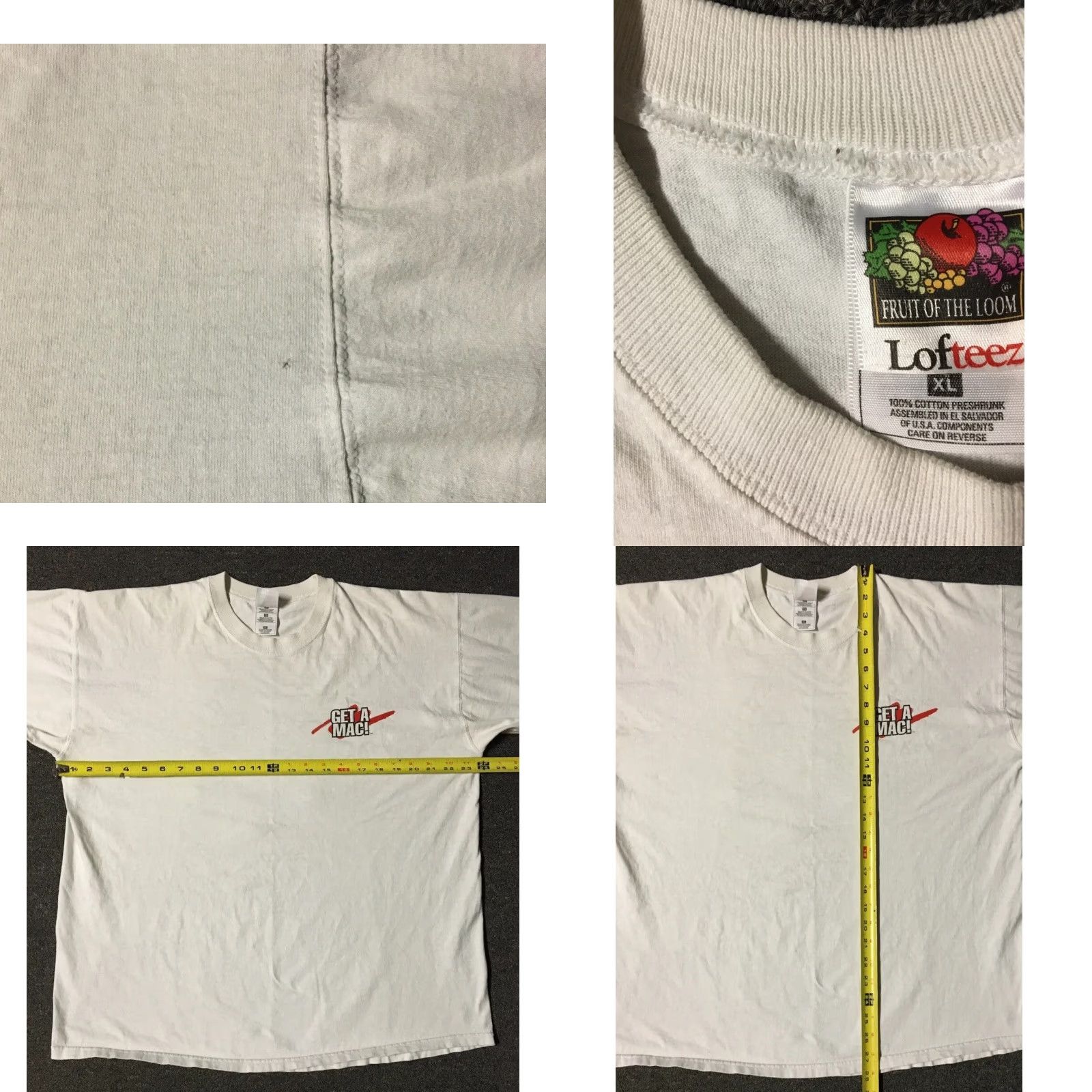 Vintage Vtg Mac Friends Don’t Let Friends Buy A PC Promo Shirt XL White Shirt Mens XL MacBook Humor 80s 90s Grunge Rock Tech Computer Joke Size US XL / EU 56 / 4 - 8 Thumbnail