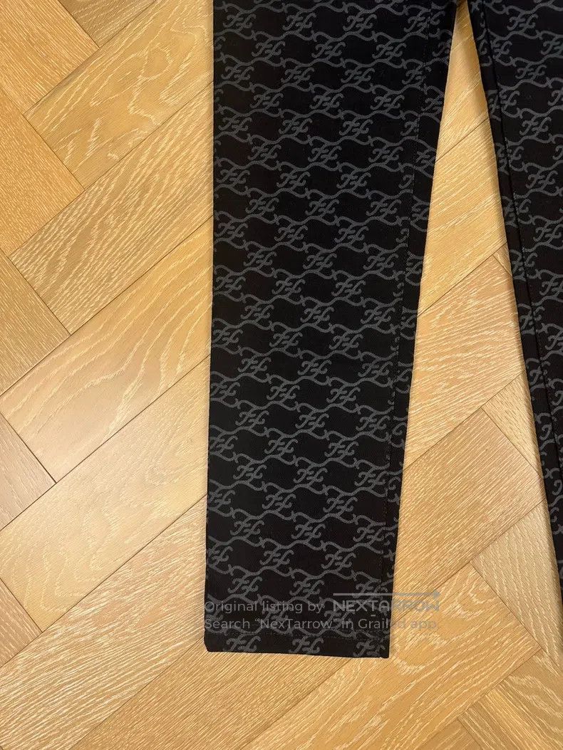 Fendi Fendi High-waisted denim jeans with all-over logo print - Size 24" / US 00 / IT 34 - 4 Thumbnail