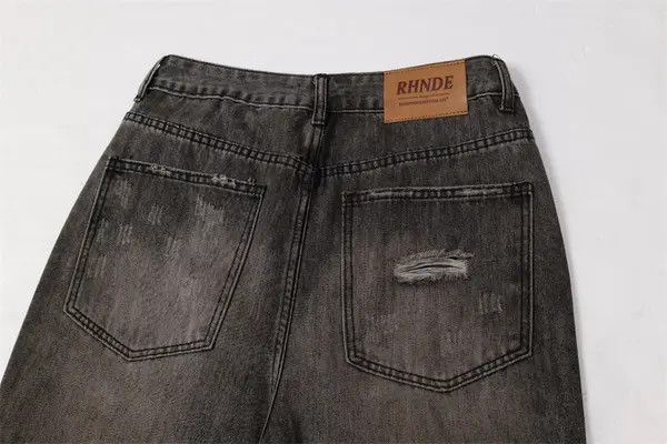 VIBE Men's washed distressed heavy duty flared jeans Size US 32 / EU 48 - 5 Thumbnail