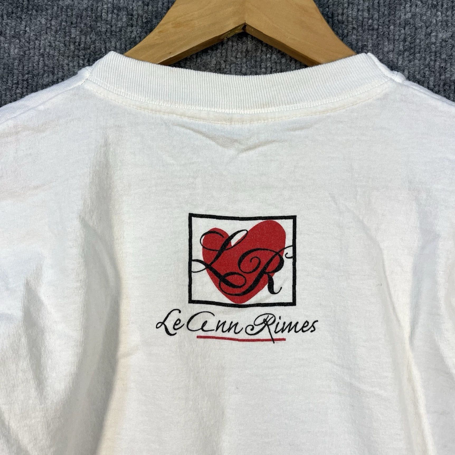 Vintage VINTAGE LeAnn Rimes Shirt M White 90s Music Graphic Print Short Sleeve Mens Regular Size US M / EU 48-50 / 2 - 4 Thumbnail
