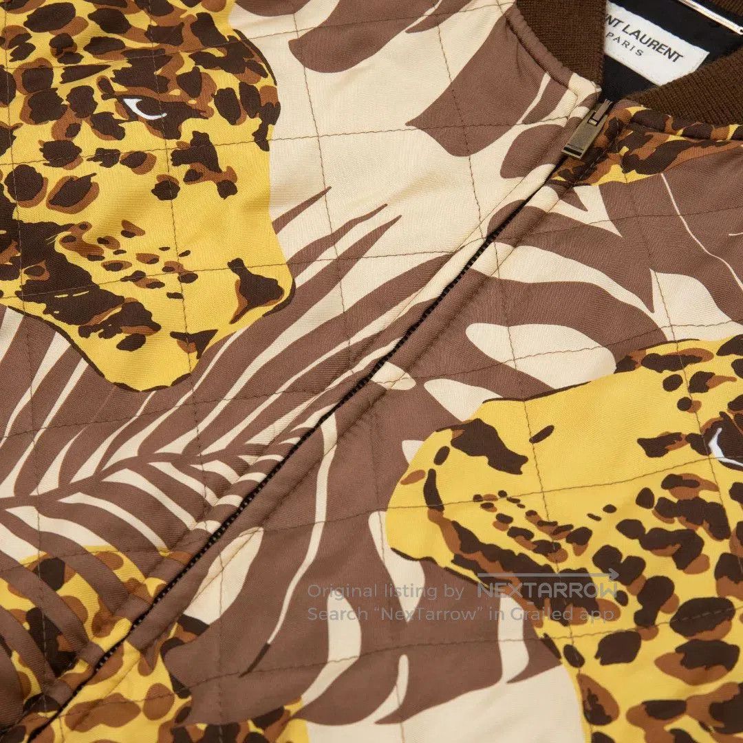 Saint Laurent Paris Saint Laurent Leopard Print Quilted Bomber. Size US S / EU 44-46 / 1 - 4 Thumbnail