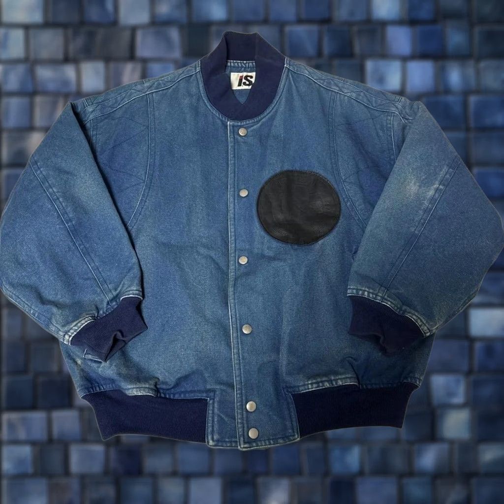 Issey Miyake ISSEY MIYAKE SPORT DENIM BLUE BOMBER JACKET MEN COTTON MATERIAL SIZE XL USED Size US XL / EU 56 / 4 - 1 Thumbnail