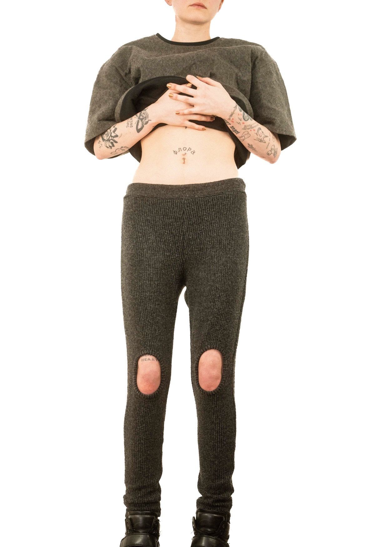 Designer " FOREST " LEGGINGS Size 26" / US 2 / IT 38 - 2 Thumbnail