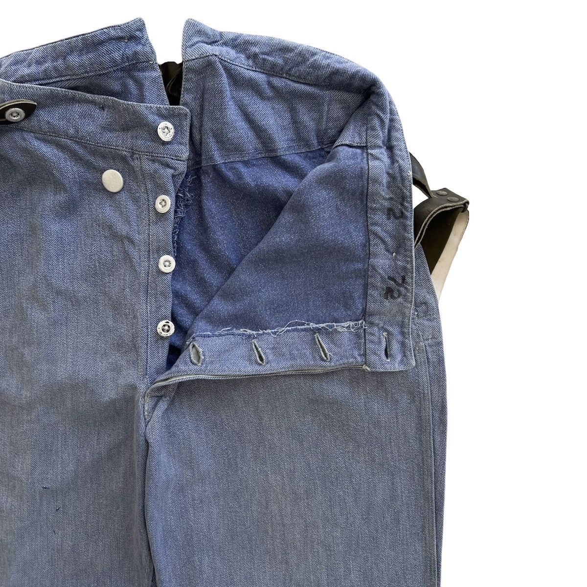 Vintage VINTAGE 1940 WWII SWISS PRISON WORK PANTS Size US 34 / EU 50 - 9 Thumbnail