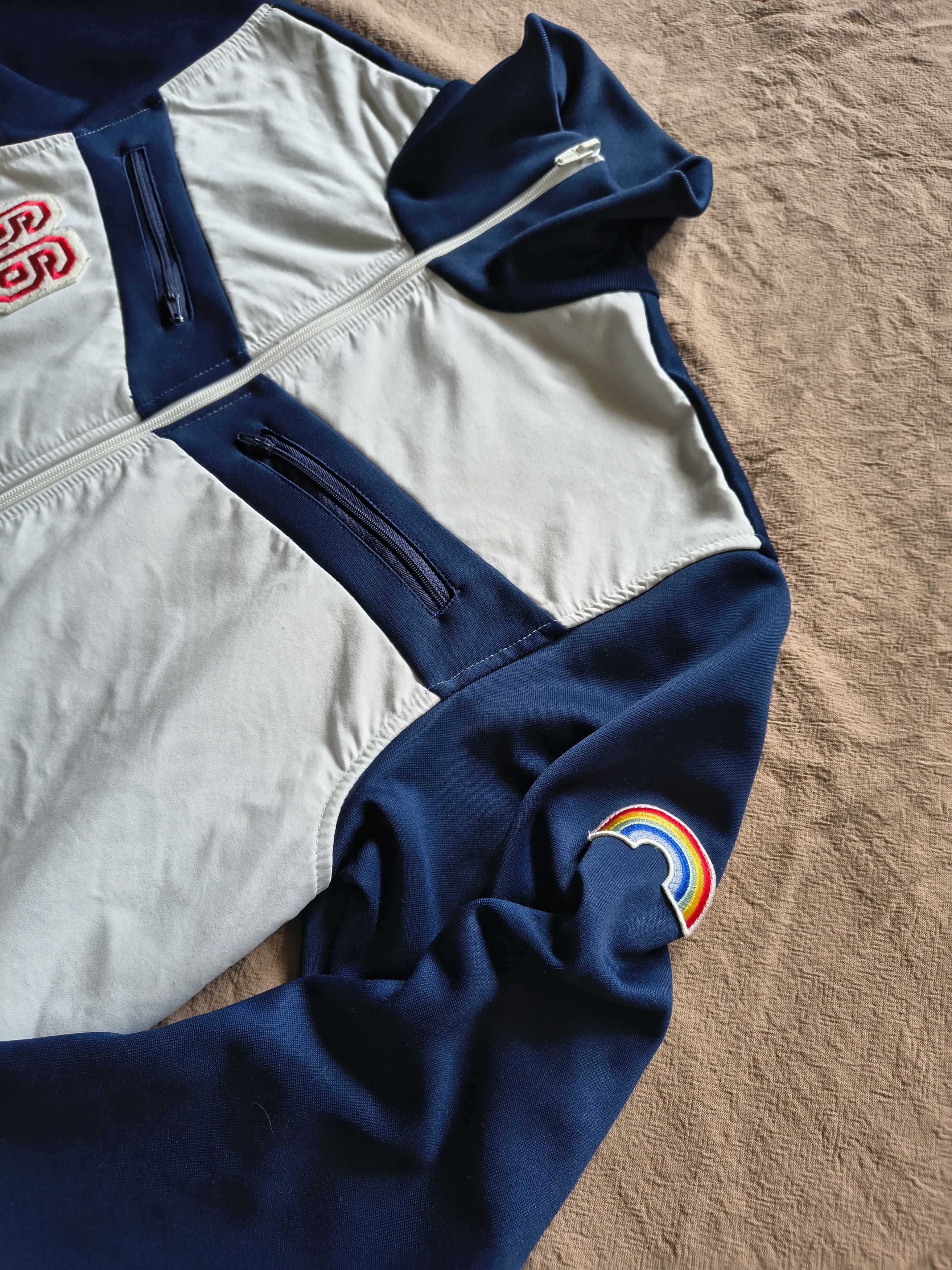 Adidas Vintage adidas Track Jacket — Navy/White — Size M Size US M / EU 48-50 / 2 - 3 Thumbnail