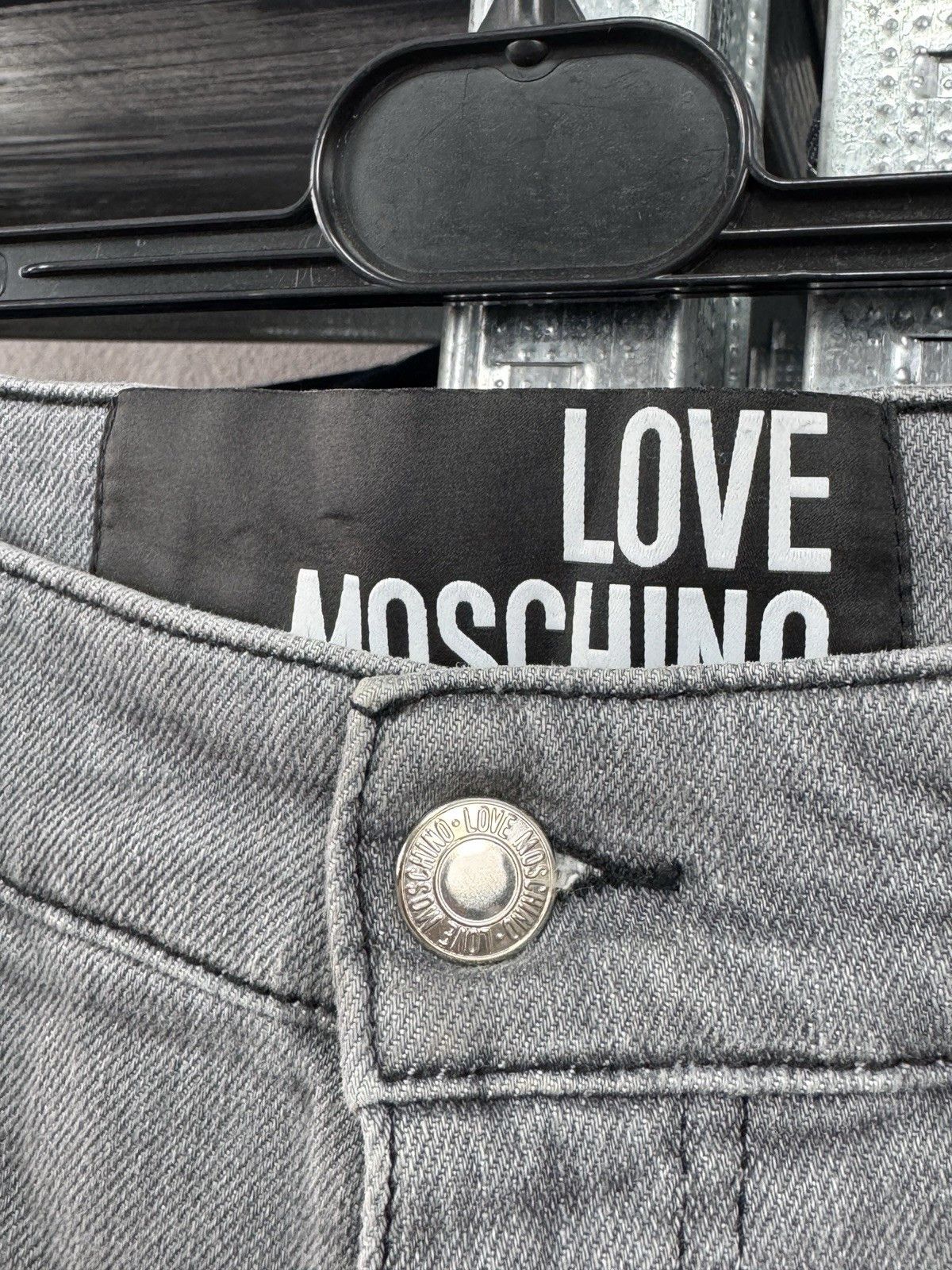 Moschino Love Moschino Men Distressed Gray Jeans Size 33 Size US 33 - 4 Thumbnail