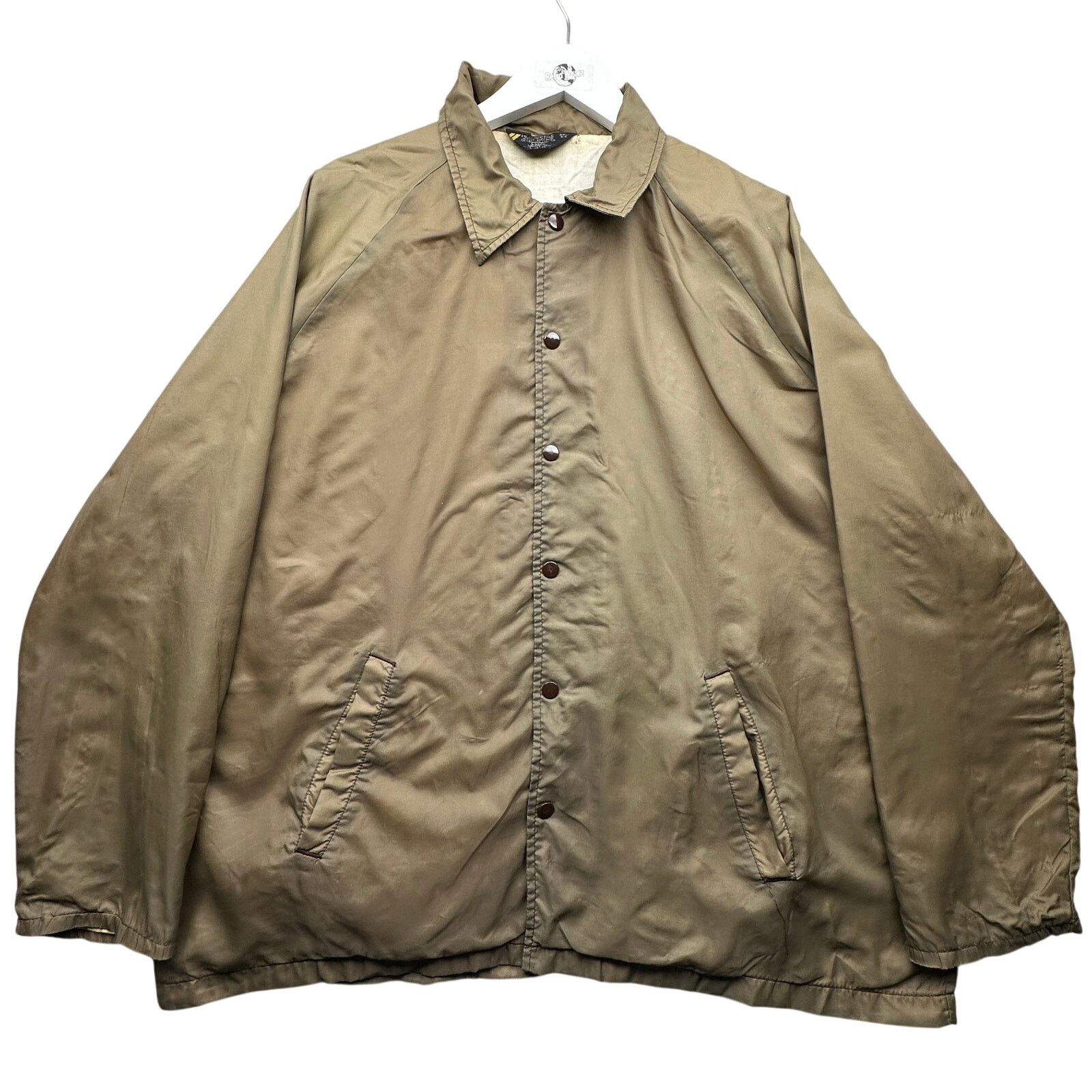 Sears Vintage 70s 80s Sears Coaches Coach Jacket Mens 2XL Brown Size US XXL / EU 58 / 5 - 1 Thumbnail