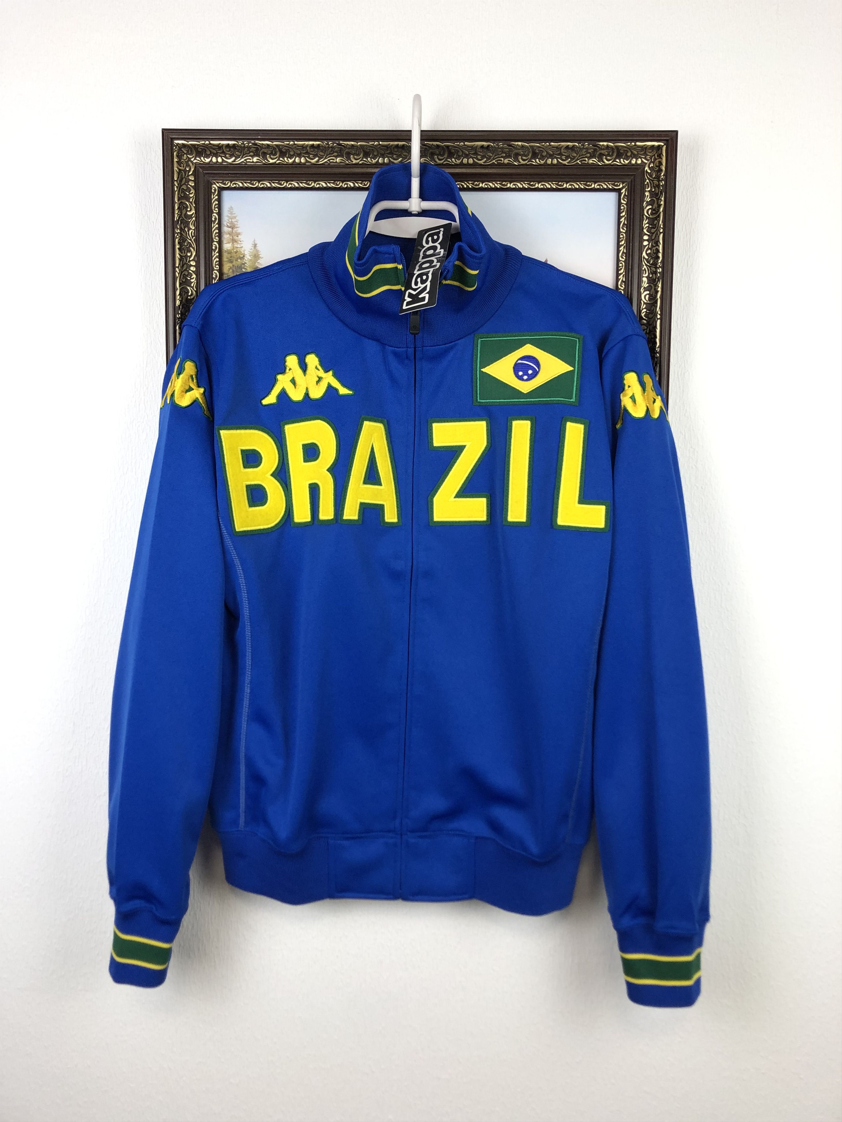 Kappa Kappa Brazil Football Jacket Soccer Track Top Mens New Size US S / EU 44-46 / 1 - 1 Thumbnail