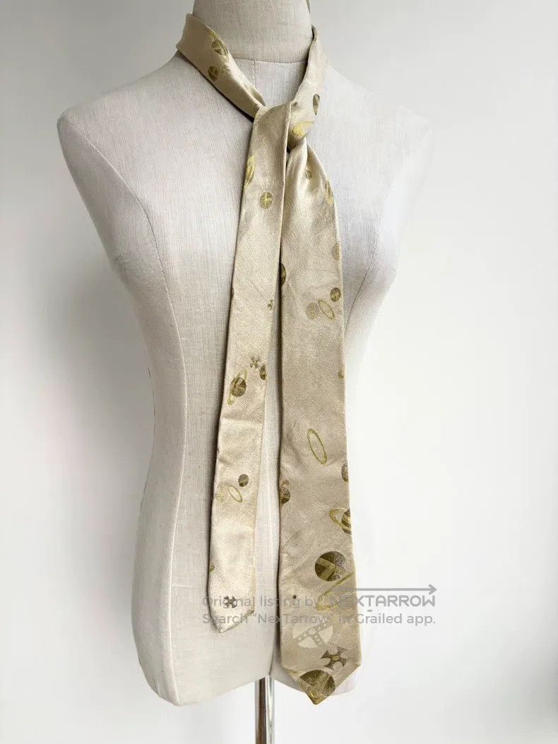 Vivienne Westwood Vivienne Westwood Golden Yellow Saturn Planet Tie with Sta Size ONE SIZE - 7 Thumbnail