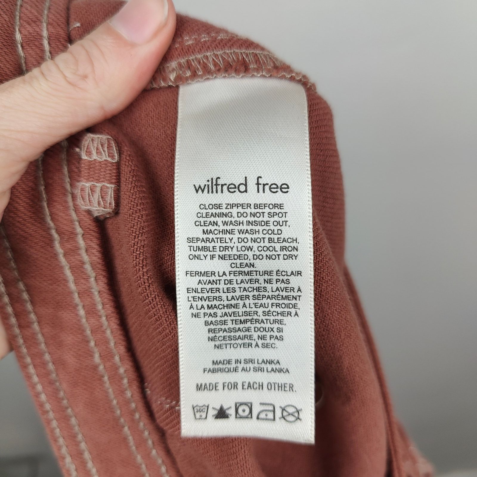 Aritzia Aritzia Wilfred Free Modern Utility Pant Womens 2 Soft Red Size 26" / US 2 / IT 38 - 8 Thumbnail