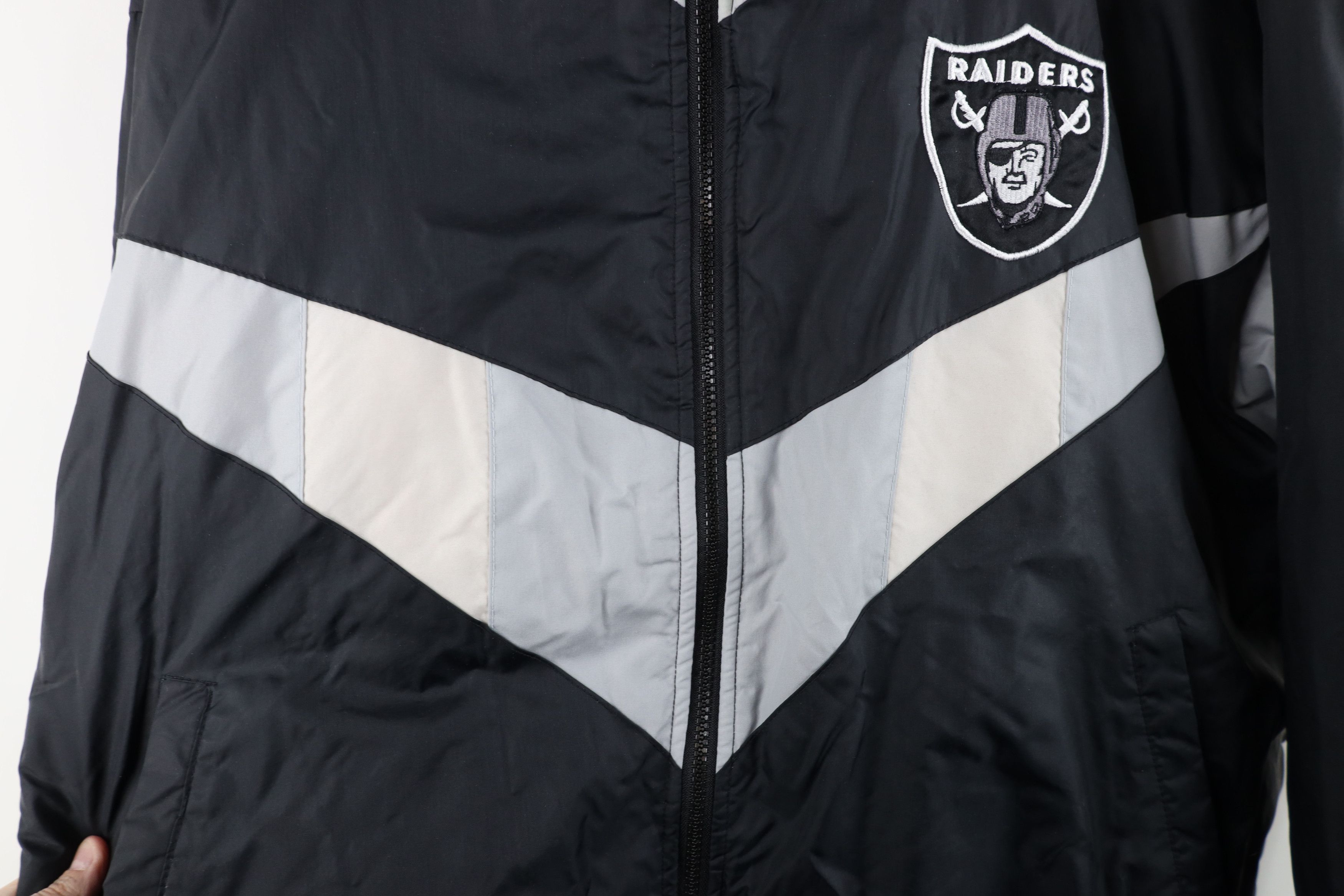 Vintage Vintage 90s LA Los Angeles Raiders Football Jacket Black NWA Size US XXL / EU 58 / 5 - 7 Thumbnail