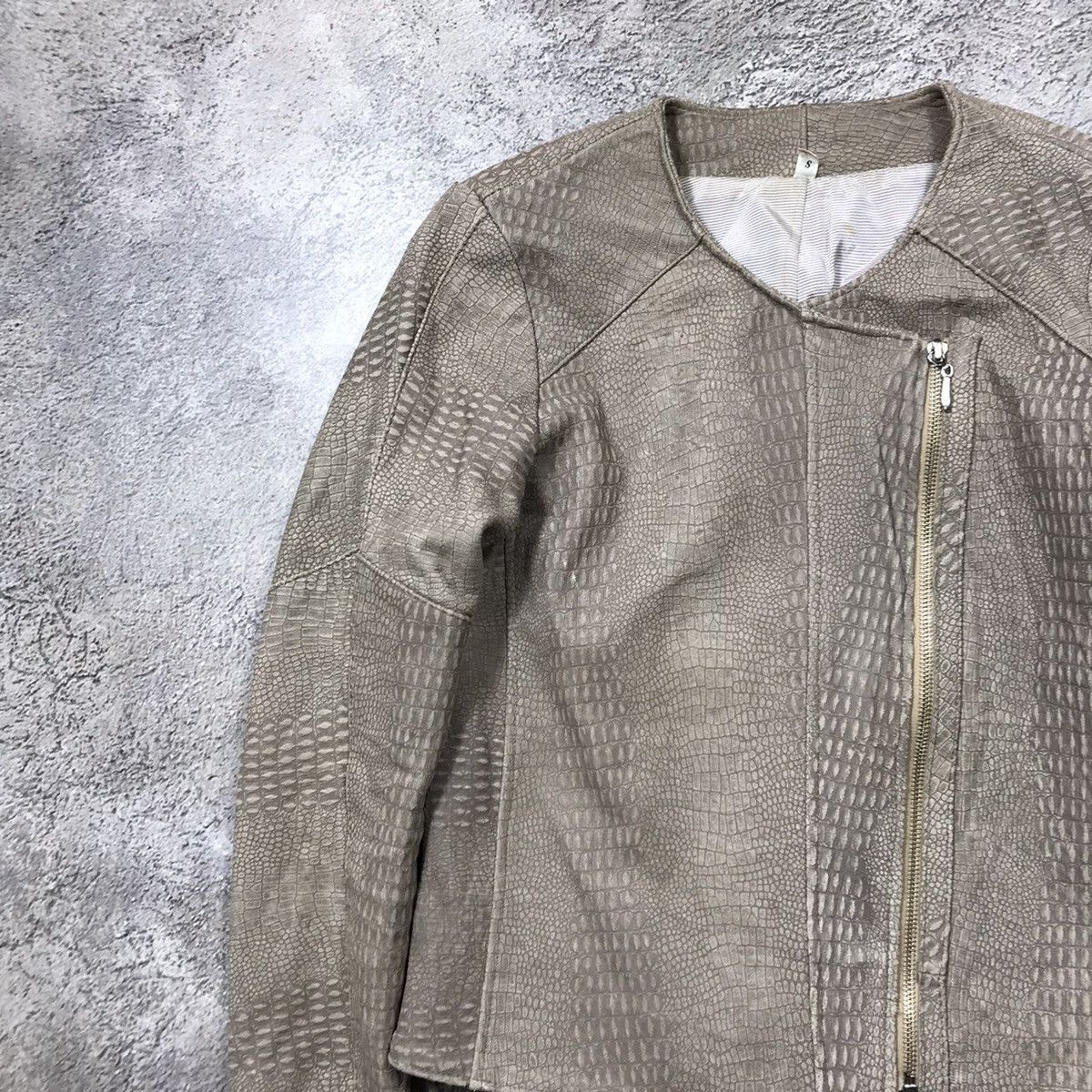 Vintage Vintage 90s Quilted Chore Jacket Workwear Grunge Tan Baggy M Size M / US 6-8 / IT 42-44 - 3 Thumbnail