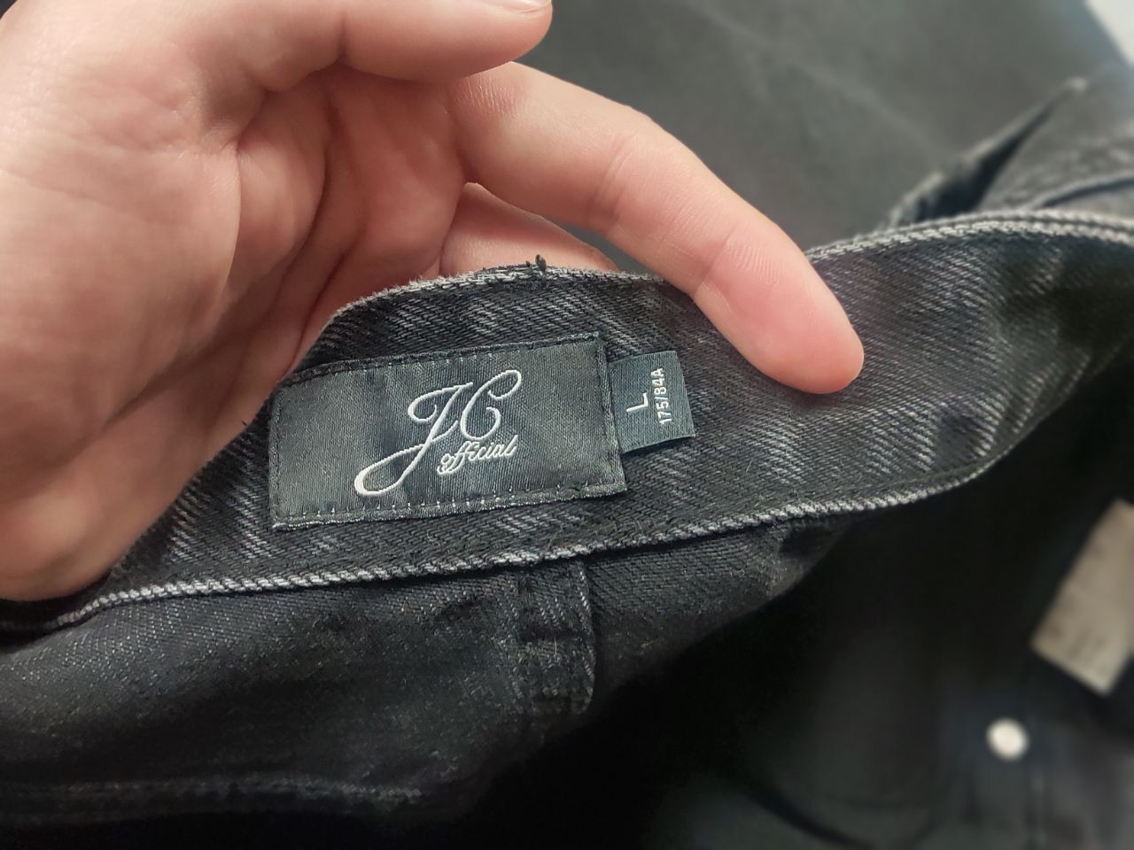 If Six Was Nine JC Official JCAESAR super baggy Black Denim Jeans LGB rick Size US 34 / EU 50 - 15 Thumbnail