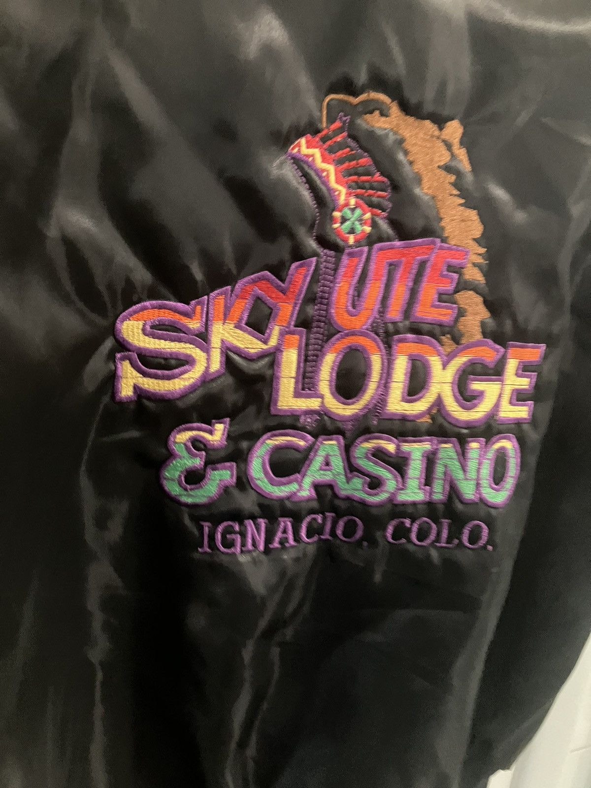 Other Vtg 90s satin Colorado resort cssino club jacket usa large Size L / US 10 / IT 46 - 8 Thumbnail
