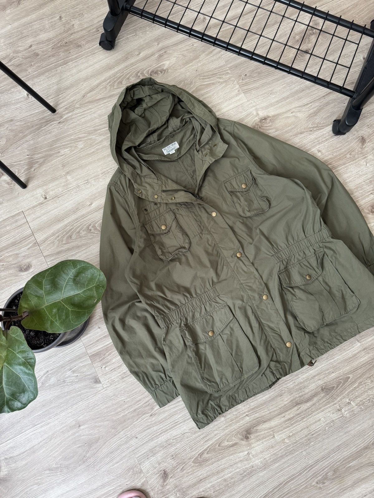 Other Vintage Polo Ralph Lauren Khaki Military Parka Jacket Size XL / US 12-14 / IT 48-50 - 2 Thumbnail