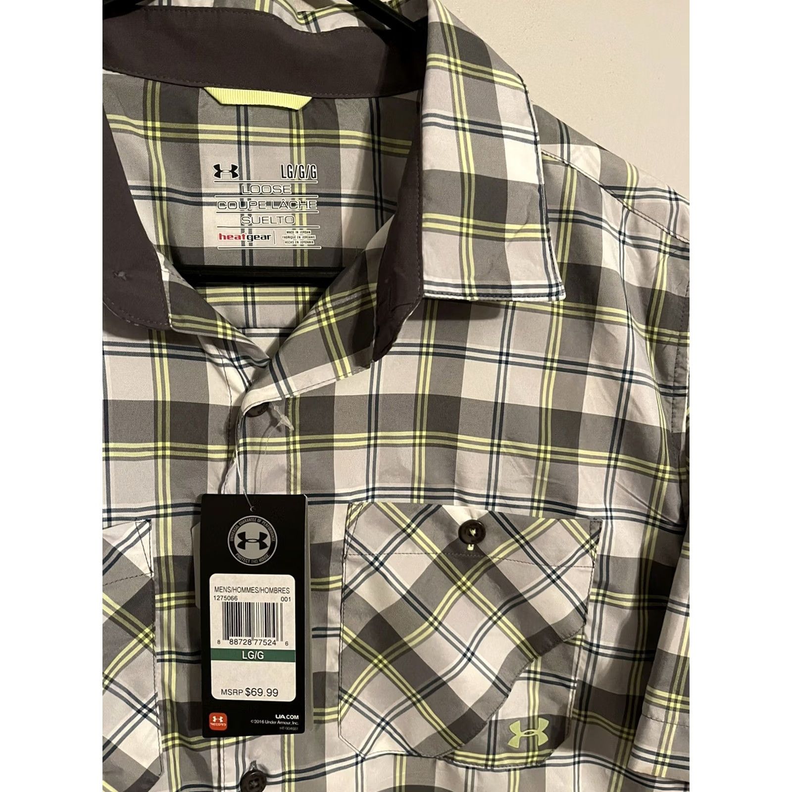 Under Armour Under Armour Heat Gear Chesapeake 2 Short Sleeve Plaid Shirt Men's L Multicolor Size US L / EU 52-54 / 3 - 3 Thumbnail