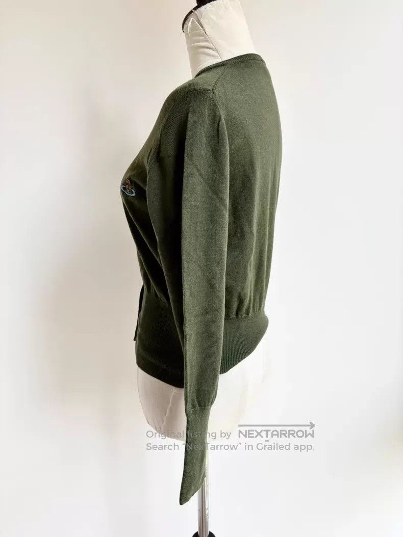 Vivienne Westwood Vivienne Westwood Olive Green Saturn Knit Top with Buttons Size M / US 6-8 / IT 42-44 - 4 Thumbnail
