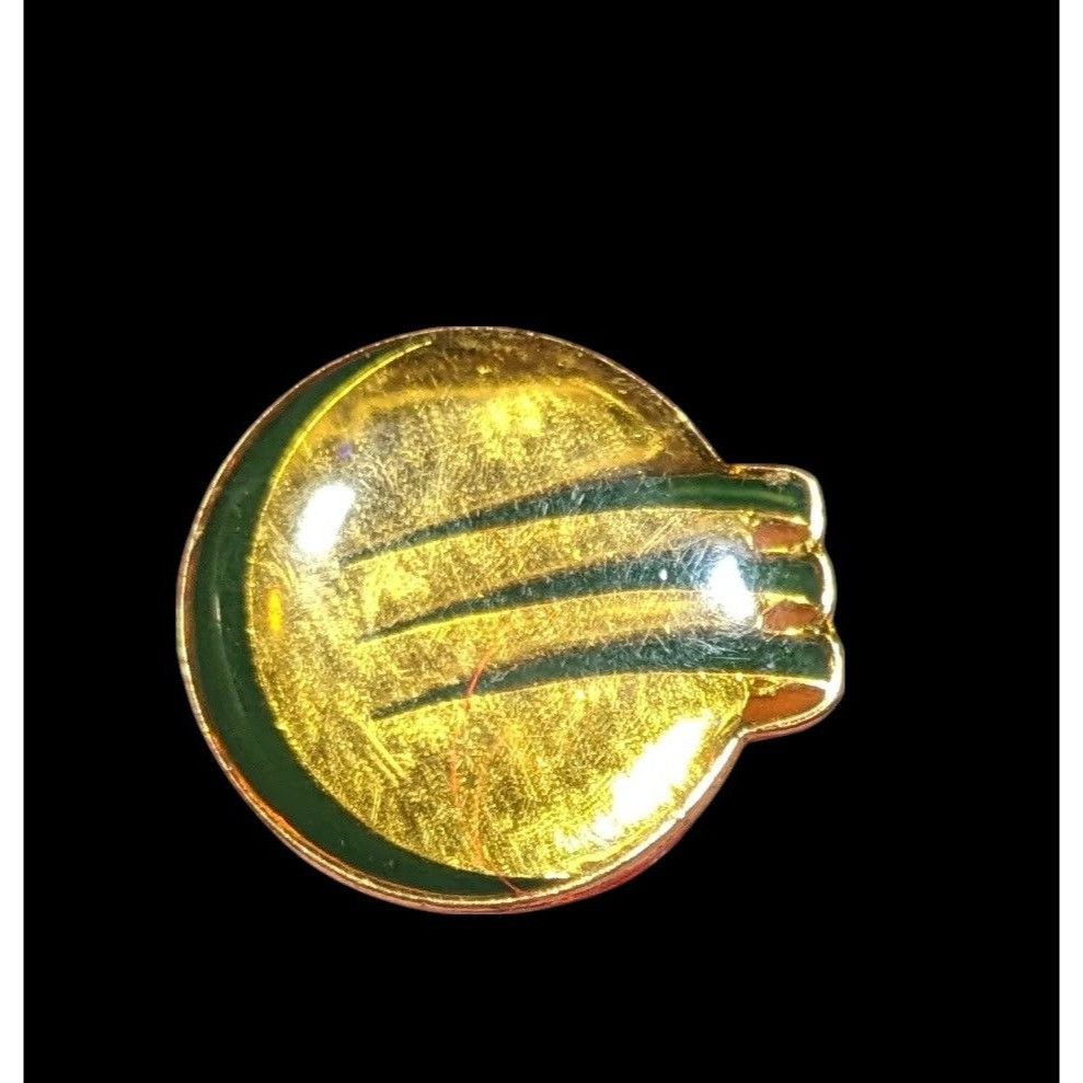 Other Vintage 90s Optus Lapel Pin Gold Tone With Green Accents Size ONE SIZE - 1 Thumbnail