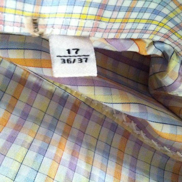 BUGATCHI BUGATCHI MENS 100%COTTON CASUAL SHIRT SIZE: 17/36-37 Size US XL / EU 56 / 4 - 8 Thumbnail