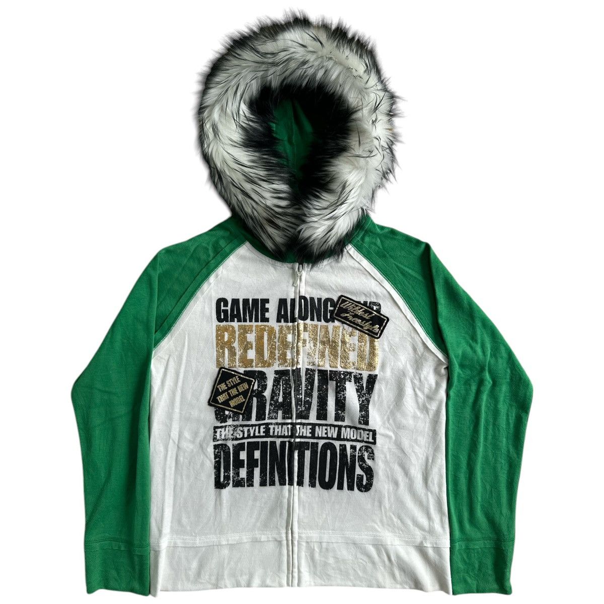 Hysteric Glamour CORNFLAKE GRAVITY POEM Zip Fur Hoodie IFSIXWASNINE LGB STYLE Size US M / EU 48-50 / 2 - 1 Thumbnail