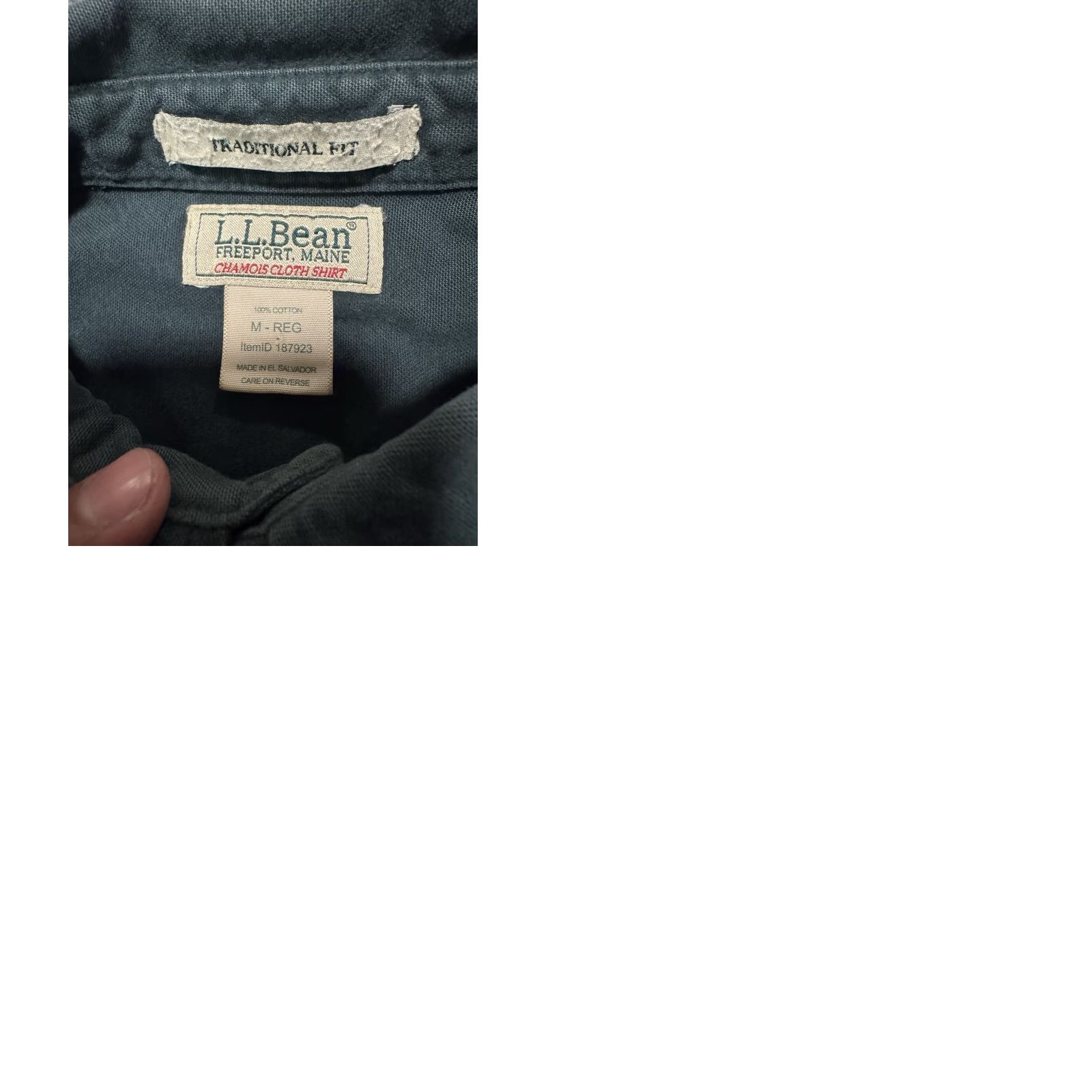 Vintage VINTAGE L.L. Bean Button-Up Shirt Chamois Cloth Mens Forest Green M Regular Long Sleeve Casual, Workwear, Travel, 90s City Classic Hunting Hiking USA Size US M / EU 48-50 / 2 - 10 Thumbnail