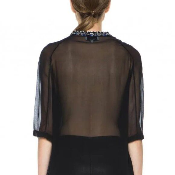 3.1 Phillip Lim 3.1 Phillip Lim Sonomama Oversize Tee with Beaded Collar She Size XS / US 0-2 / IT 36-38 - 8 Thumbnail