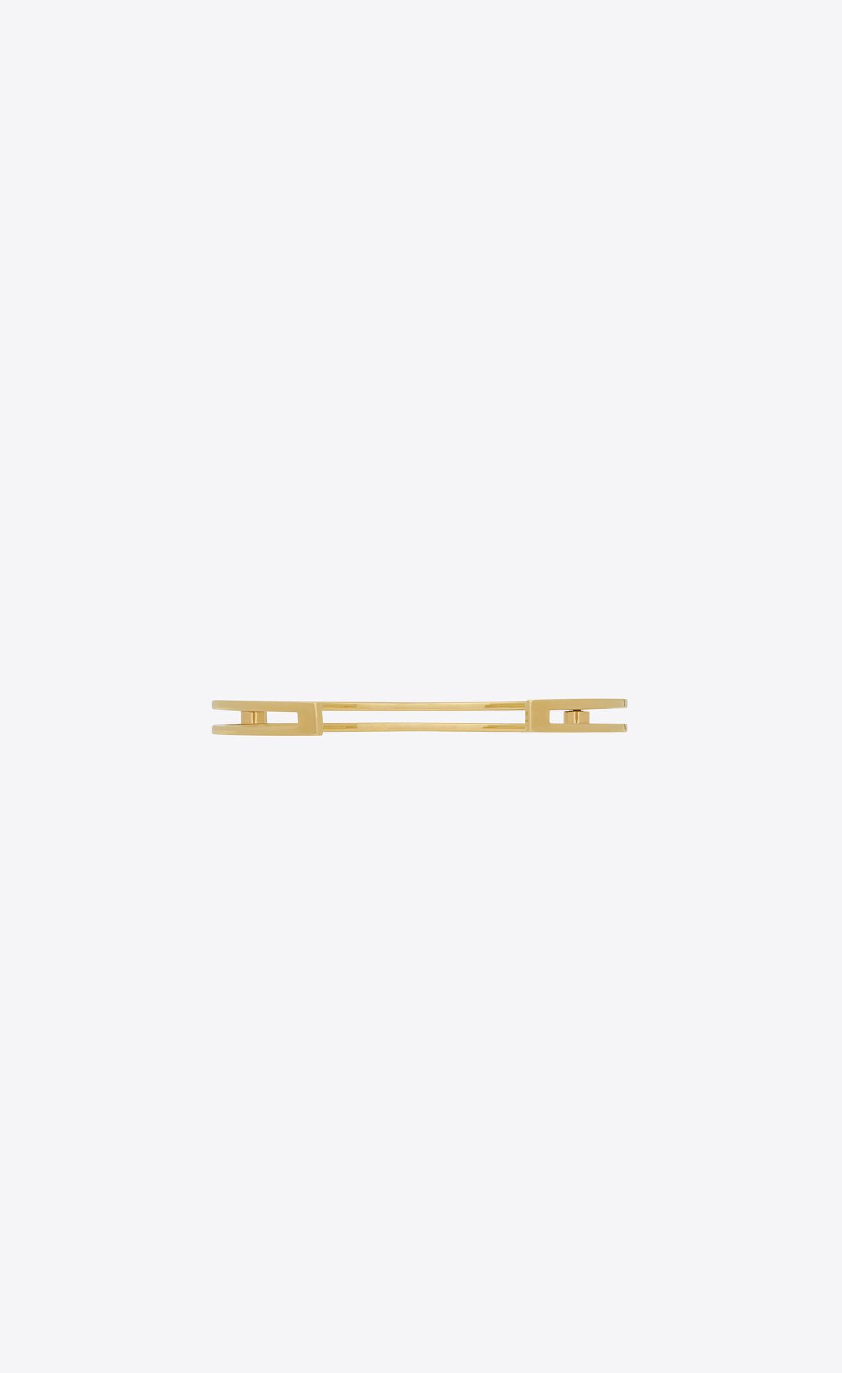 Saint Laurent Paris o1b1hav111124 Size: OS / Geometric Bracelet in Metal in Gold Size ONE SIZE - 2 Thumbnail