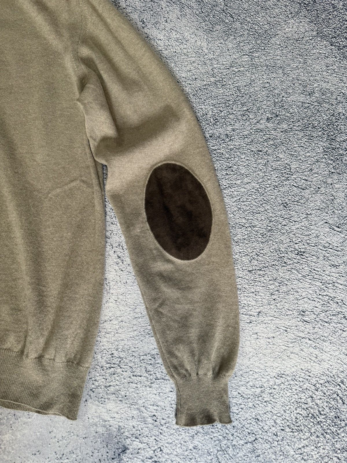 Hackett Hackett Merino Silk Cashmere Sweater Pullover M ElbowPatches Size US M / EU 48-50 / 2 - 9 Thumbnail