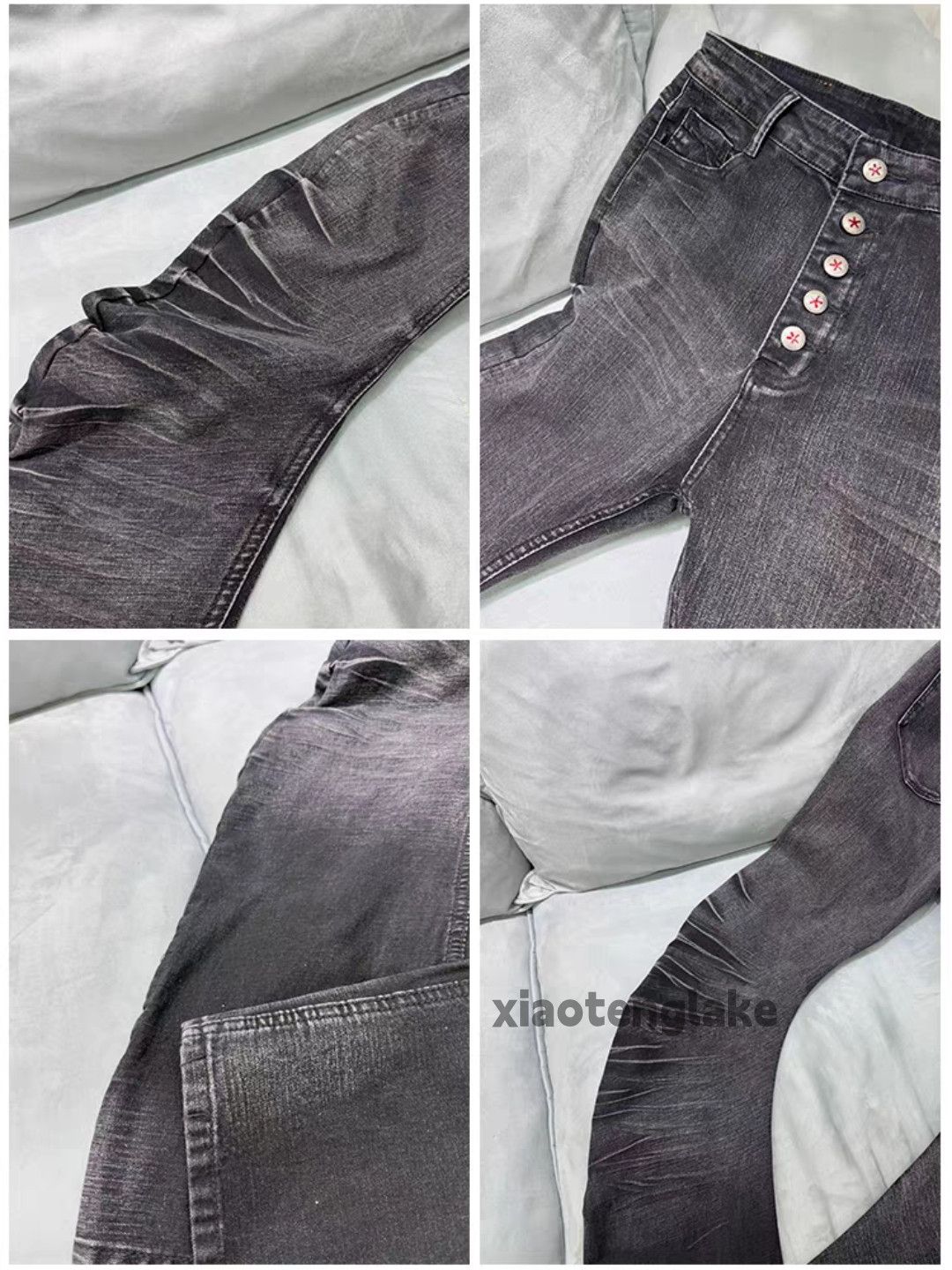 Jean Utility washed faded hiphop yuppie punk grunge bootcut jeans Size US 32 / EU 48 - 3 Thumbnail