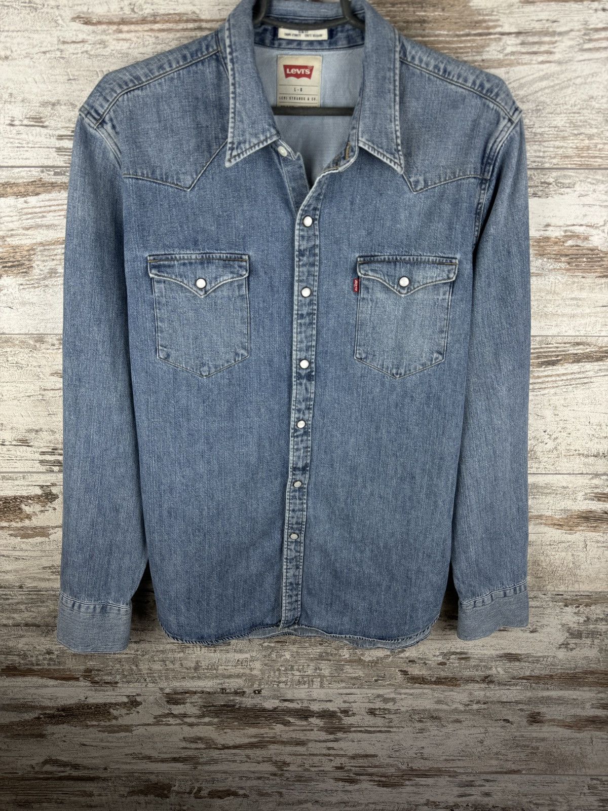 Levi's × Levi's Vintage Clothing × Vintage Mens Vintage Levis Shirts button up denim size L Size US L / EU 52-54 / 3 - 4 Thumbnail