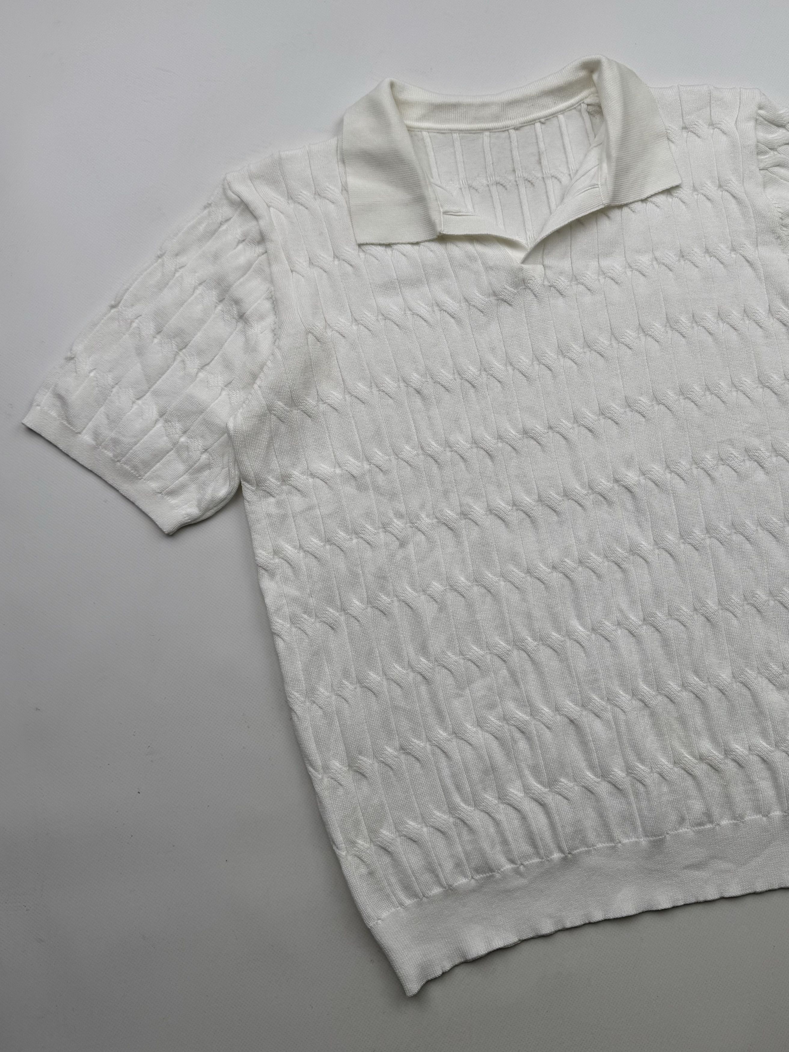Vintage 90's Knitted Retro Polo Tee B168(V259)E2 Size US XL / EU 56 / 4 - 2 Thumbnail