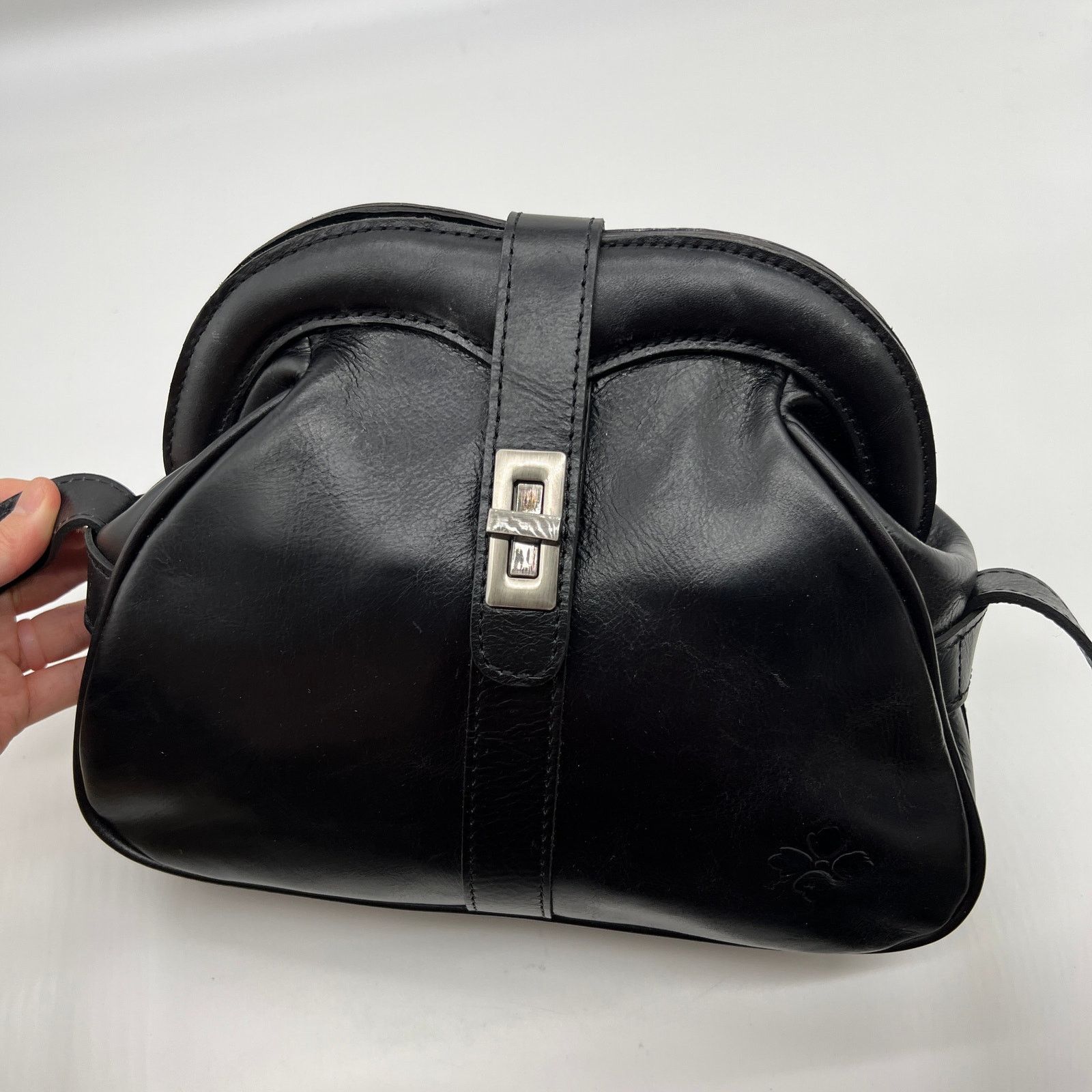 Patricia Nash Florentina Frame Leather Crossbody Ba