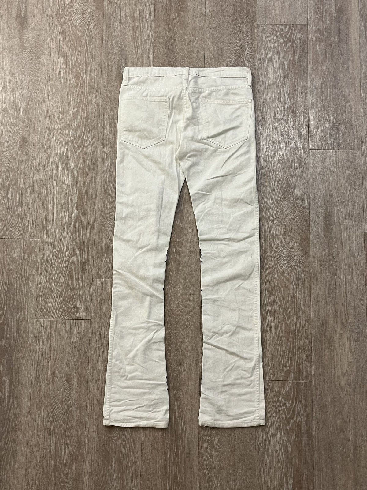 Vlone Vlone White Old English Denim Size US 32 / EU 48 - 5 Thumbnail
