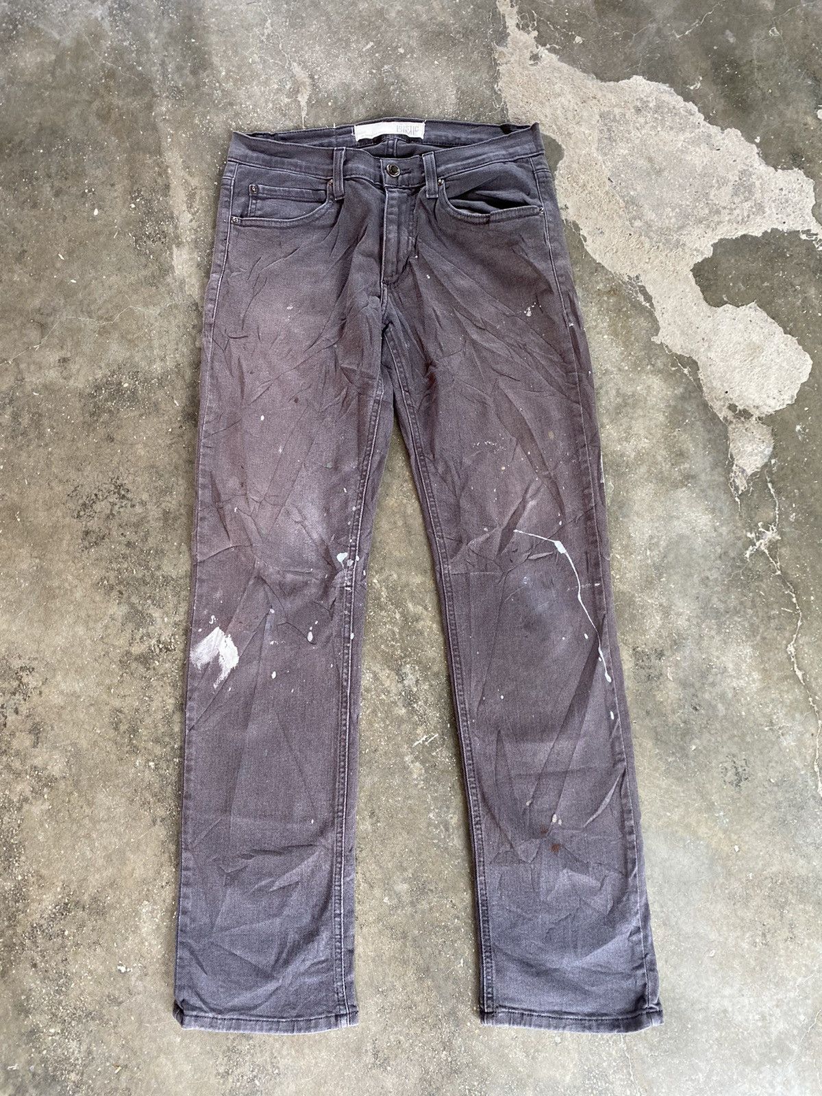 image of Distressed Denim x Rustic Dime Skinny Jeans in Grey, Men's (Size 32)