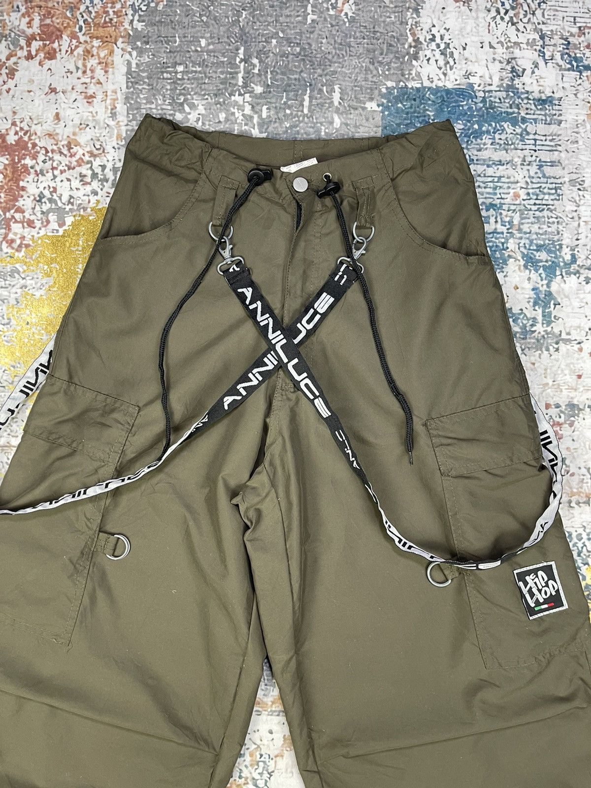 JNCO HIP HOP Parachute Bondage Baggy Balloon Cargo Pants Size US 29 - 5 Thumbnail