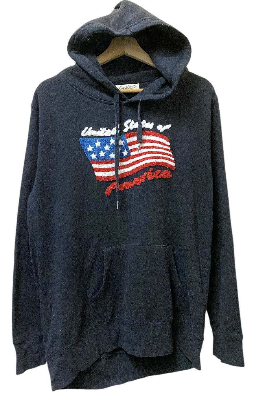 The Unbranded Brand United States Flag Embroidered Hodie Size US L / EU 52-54 / 3 - 1 Thumbnail