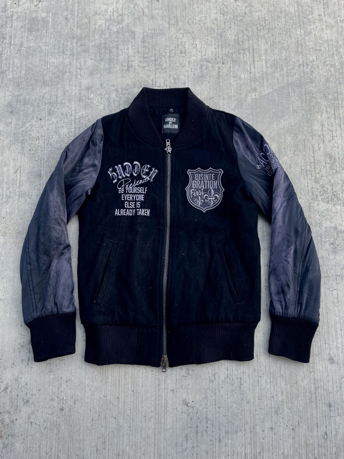 Japanese Brand 2000s Japanese ghost of harlem varsity jacket Size US S / EU 44-46 / 1 - 2 Thumbnail