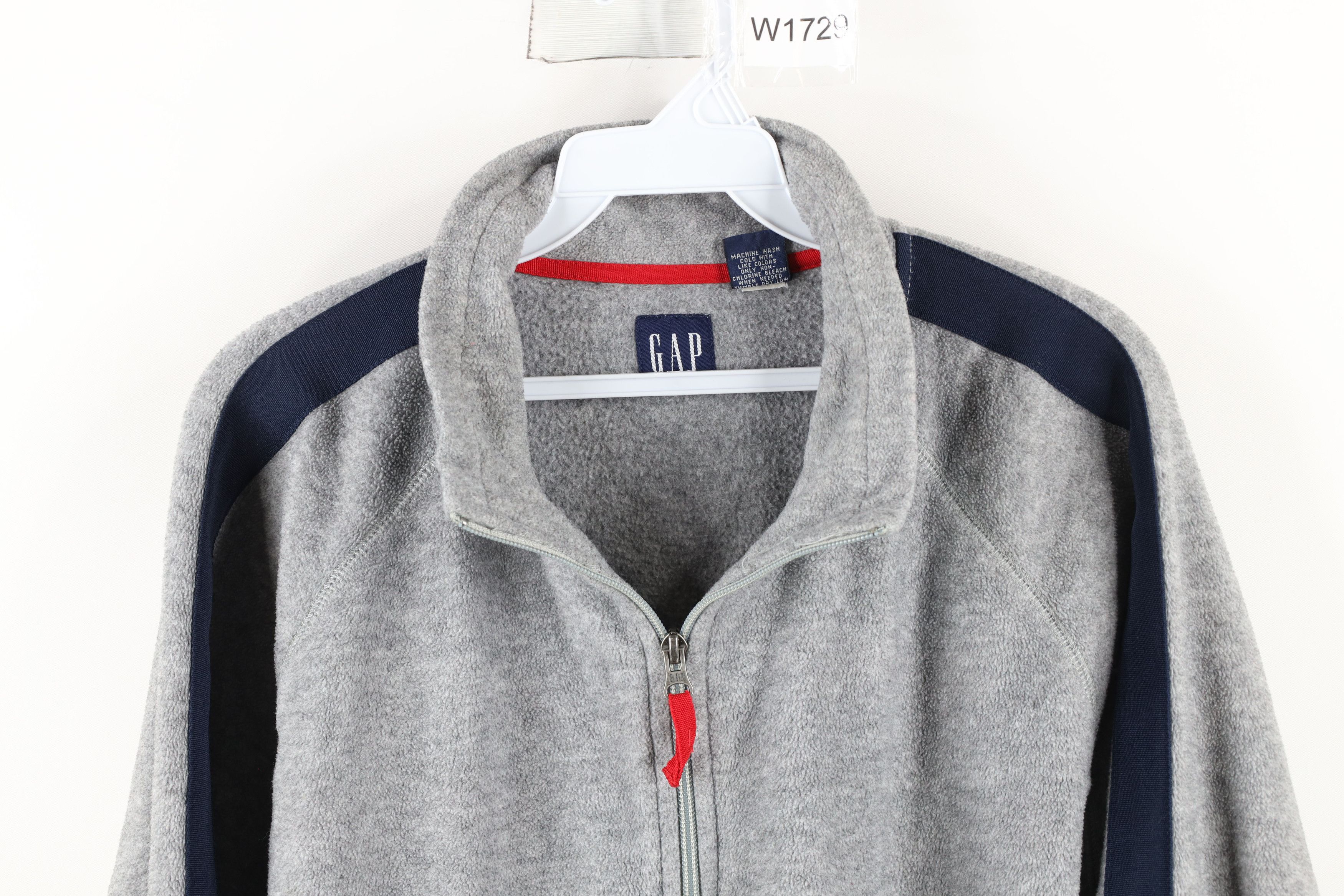 Gap × Vintage Vintage 90s Gap Half Zip Fleece Pullover Sweater Gray Size US XL / EU 56 / 4 - 2 Thumbnail